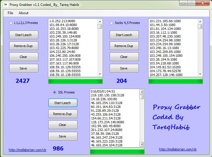 حصريا|| برنامج Proxy Grabber v1.1 Coded