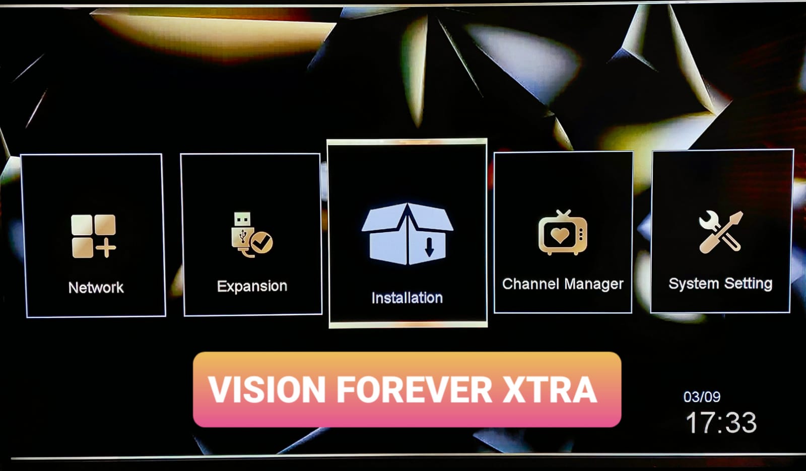 Vision forever xtra recepteur numérique avec serveur et iptv - Noir