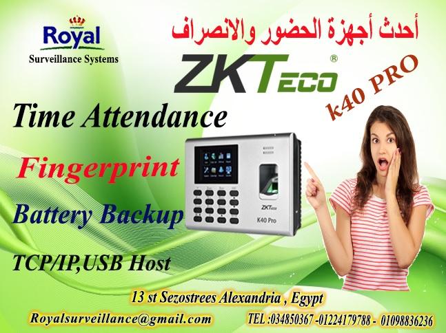 جهاز حضور وانصراف ماركة ZK Teco  موديل K40 Pro 932163247